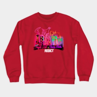 Addict MV Neon Lights Crewneck Sweatshirt